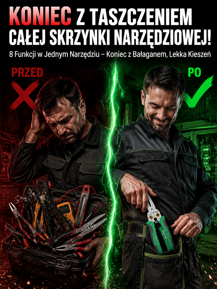 [Bezdotykowe wykrywanie napięcia] Najlepszy ściągacz izolacji 8 w 1