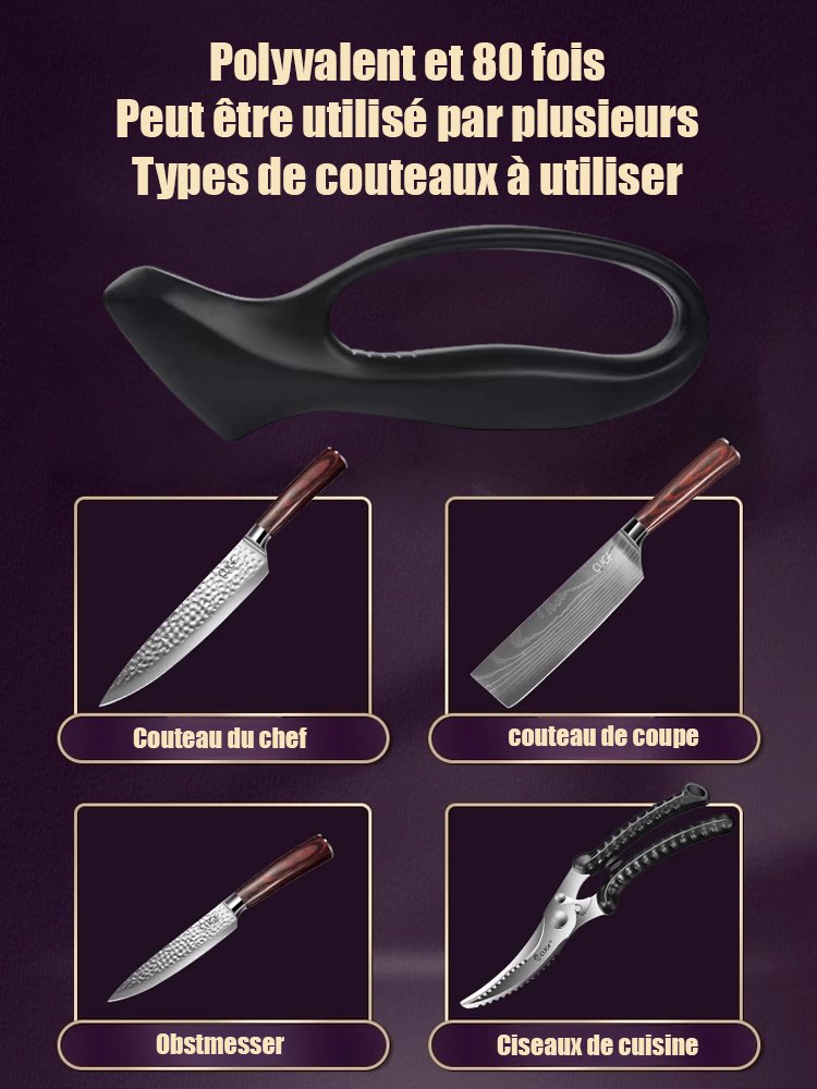 【1S Sharp】 Aiguiseur de couteaux à poignée unique