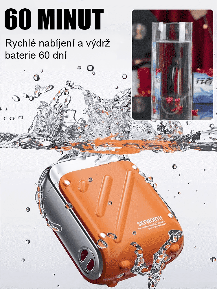 Rotující dvoukruhový elektrický holicí strojek