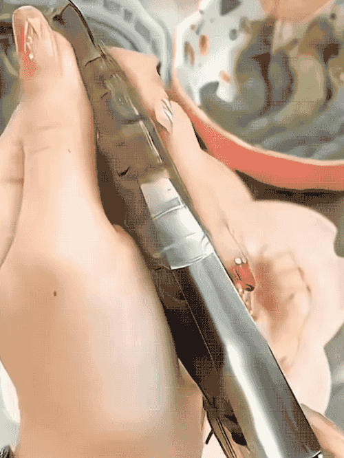 Pelle à dos en acier inoxydable