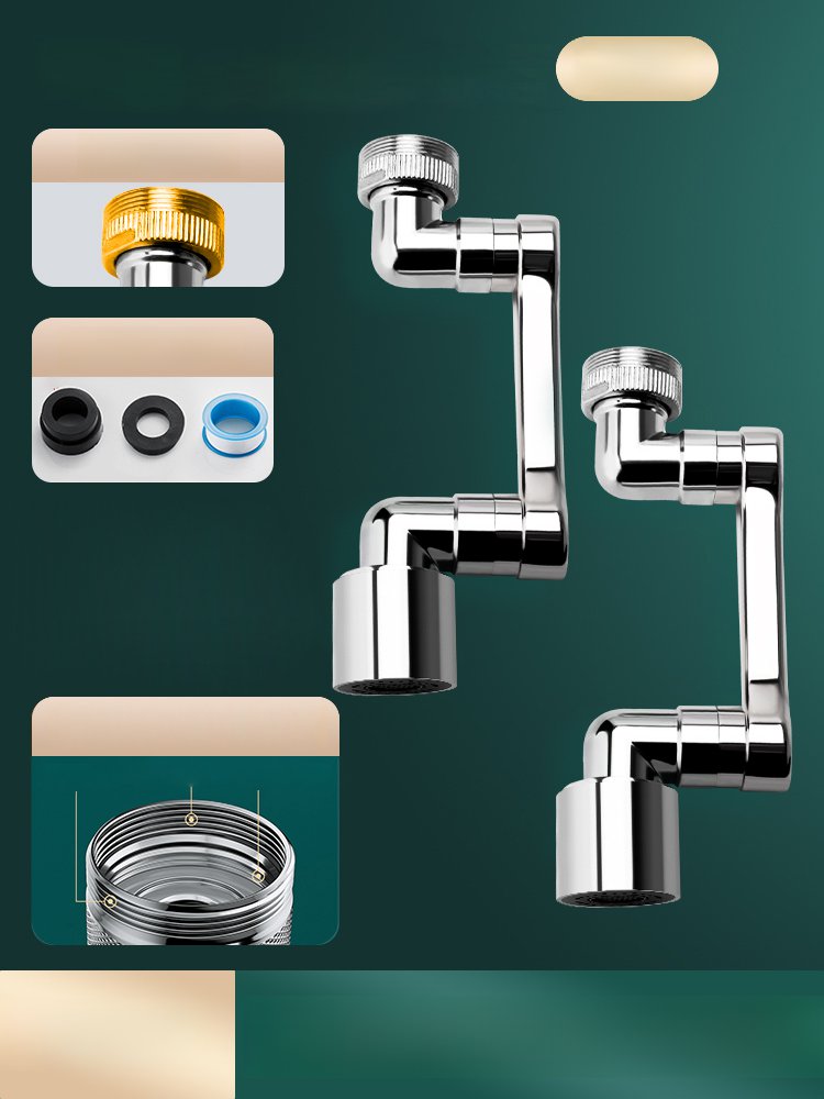 機械アーム付き4D回転蛇口シャワー