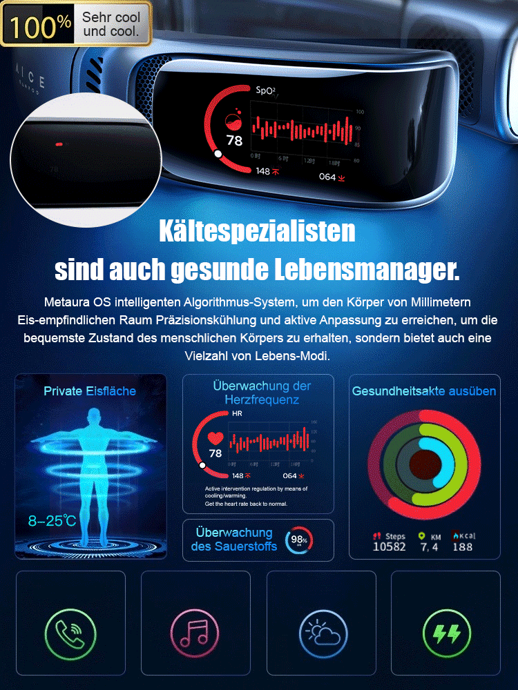 Wandernde Klimaanlage: Neuer hängender, faltbarer Ventilator