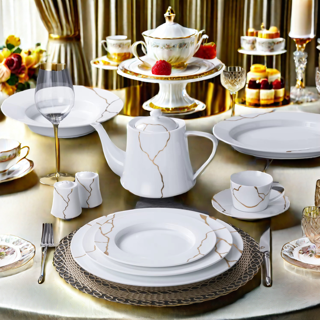 Nordic Modern Style Ceramic Cup and Saucer Set, High-end White Coffee and Tea Cup Set