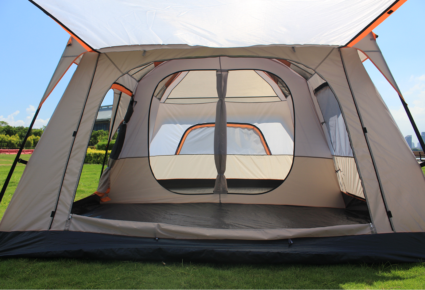 Easy setup family tent for European outdoor adventures