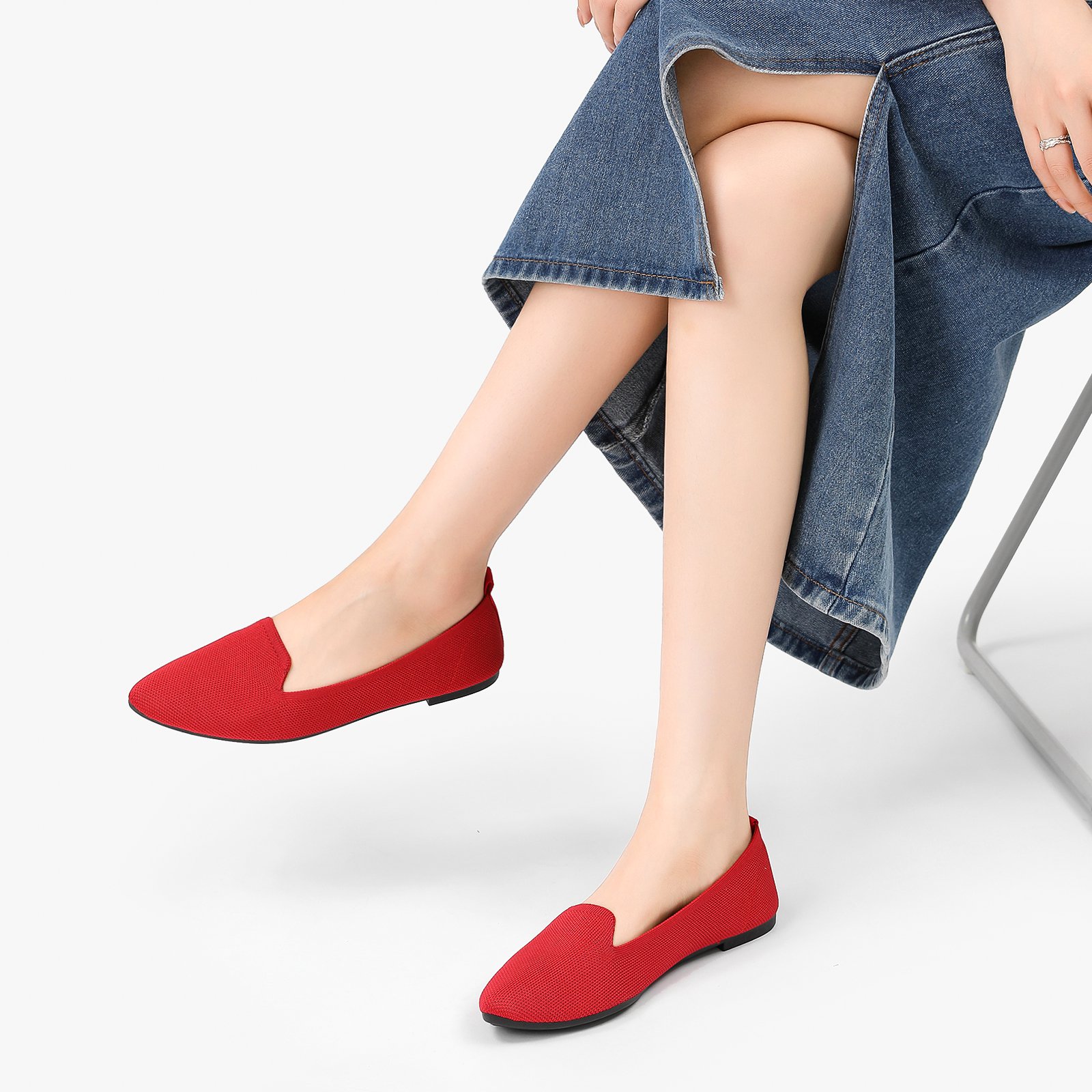 Bequeme flache Schuhe
