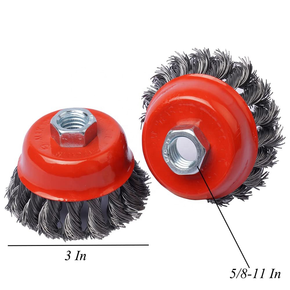 International standard round steel wire brush for hardware tools