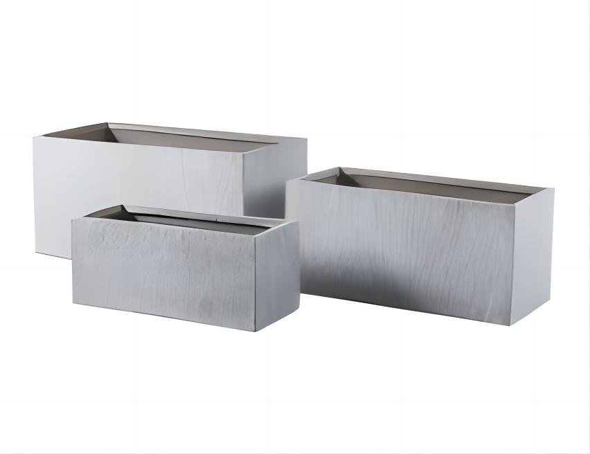 GRC Concrete Flower Planter Pots ShenZhen Indoor Curves Lightweight Waterproof Planter