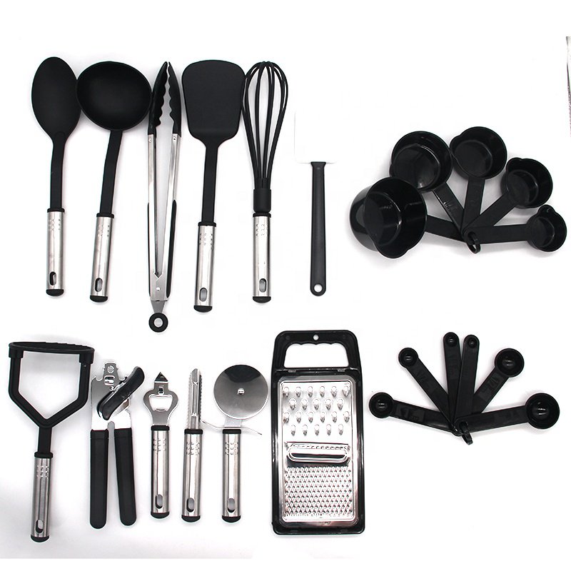23-Piece Nylon and Stainless Steel Kitchen Utensils Set