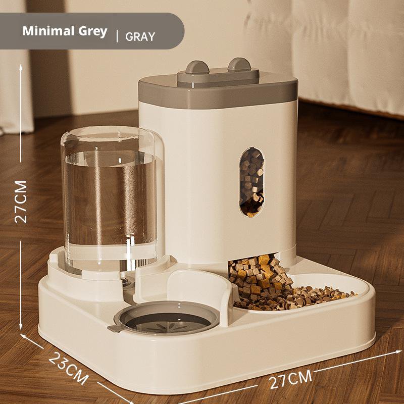 2-in-1 Automatic Water and Food Feeding Bowl for Cats and Dogs