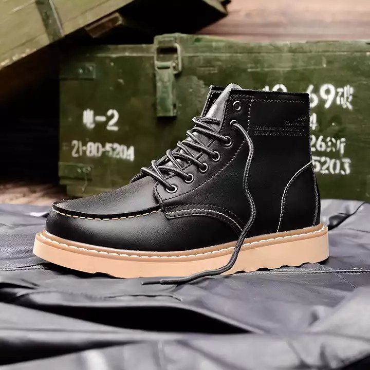 Botas de cuero genuino para hombre