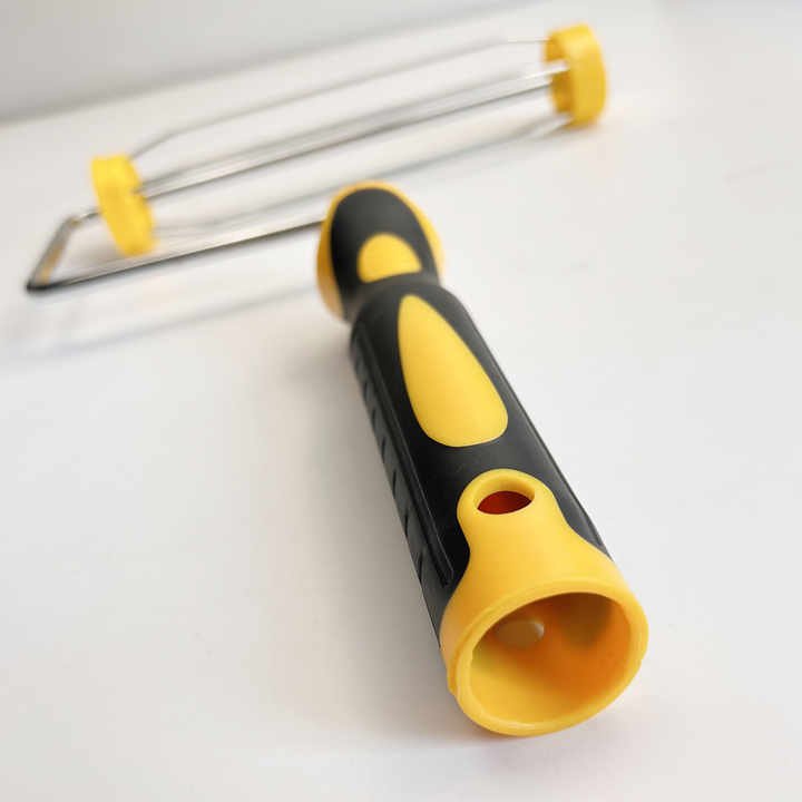 กรอบลูกกลิ้งทาสี 4 เส้น สองสี ขนาด 9 นิ้ว สำหรับงานก่อสร้างและตกแต่งผนัง