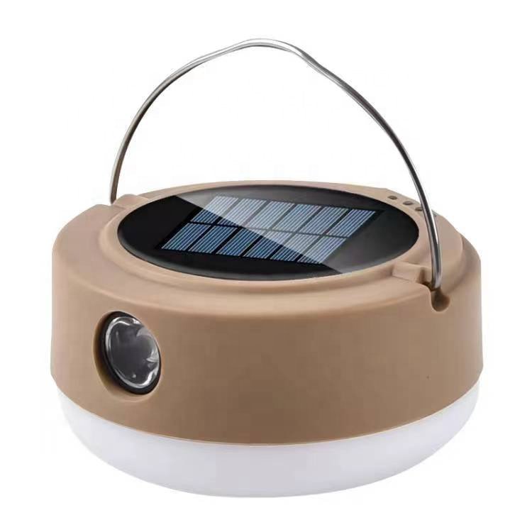 2024 New Portable Strong Light Solar Charging Camping Lamp TYPE-C Rechargeable Emergency Led Bulb Li