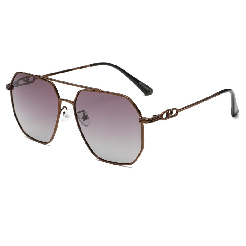 Wholesale Retro Metal Sun Glasses New Unisex Polarized Square Unique Design Shades Fashion Women Big