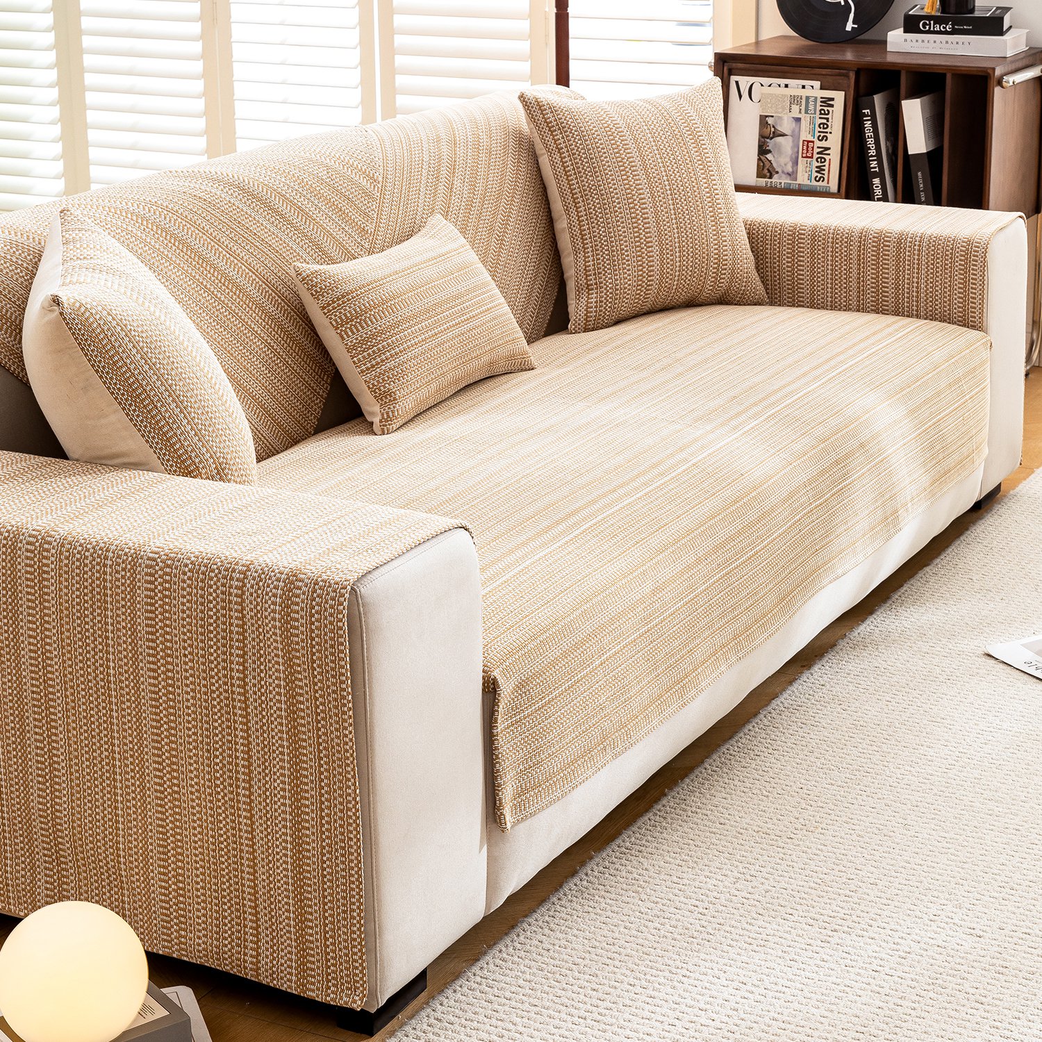 三人沙發專用棉麻抱枕套