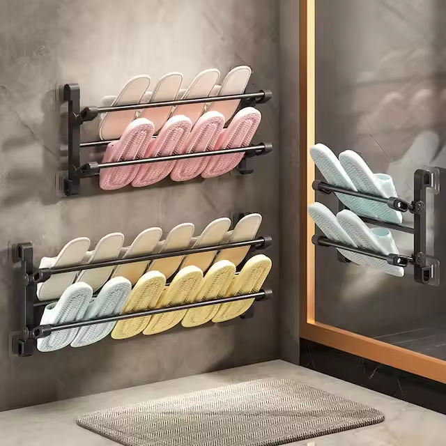 Foldable Wall-Mounted Shoe Rack