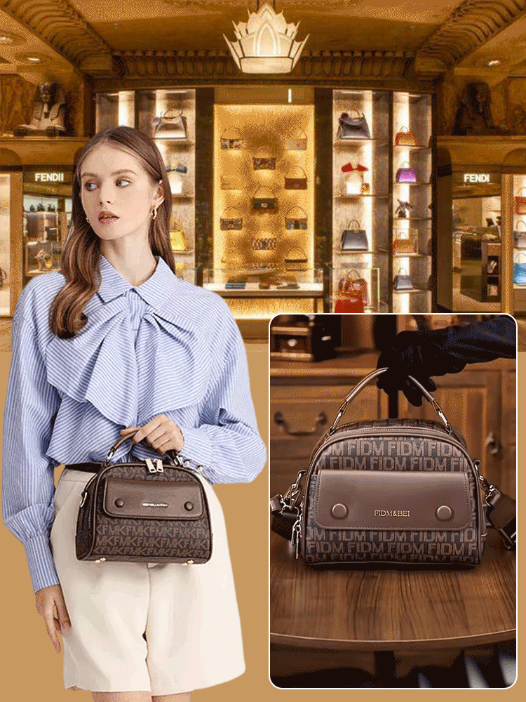 حقيبة كروس ذات سعة كبيرة وطبعات رجعية