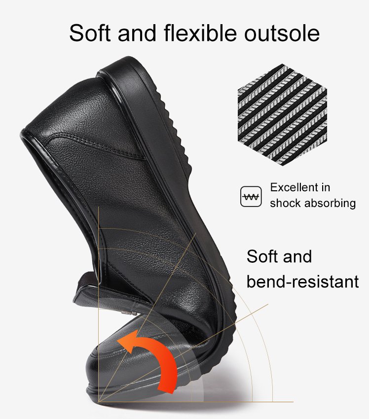 slip-on business causal leather shoes