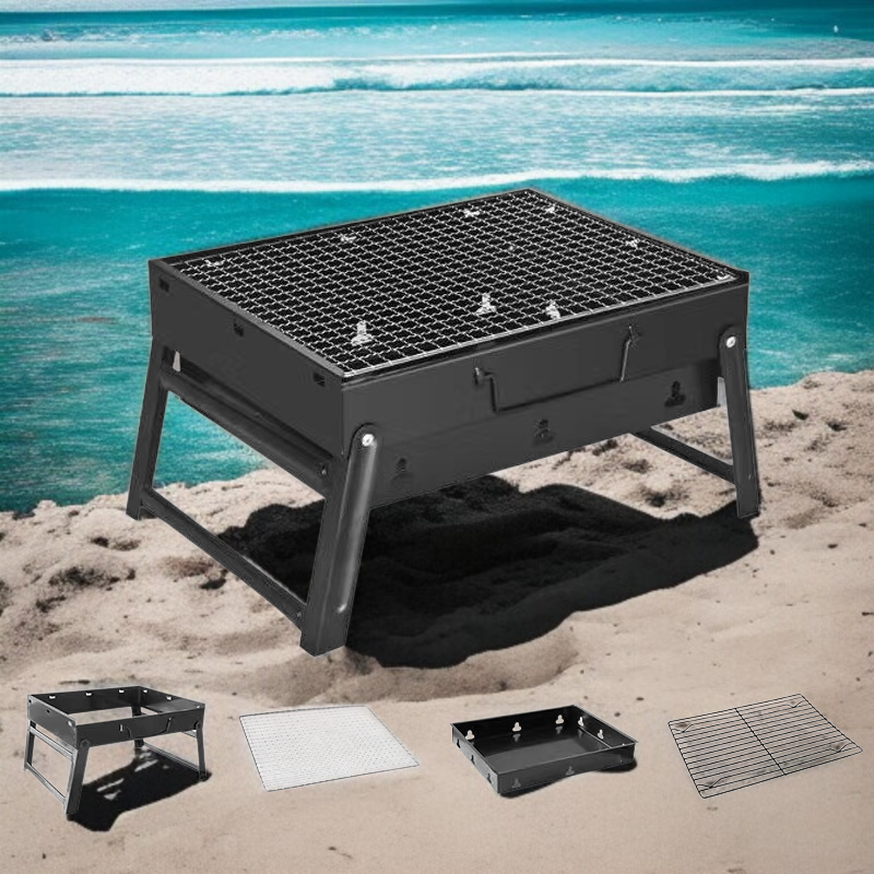 휴대가 간편한 접이식 그릴 디자인