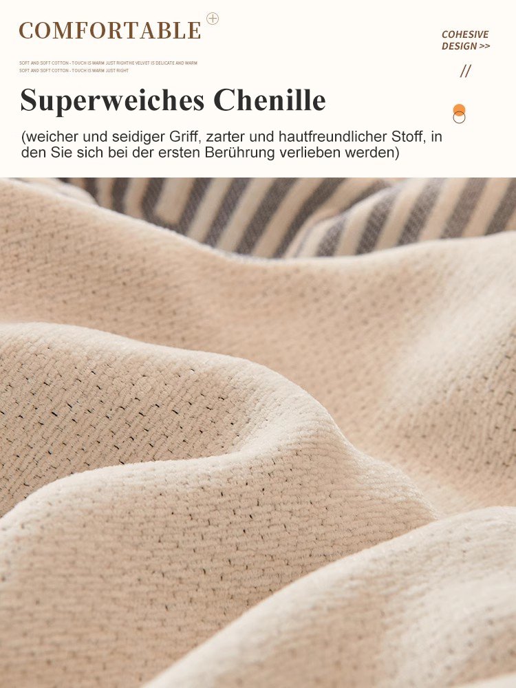 Doppelseitiger Chenille-Sofabezug