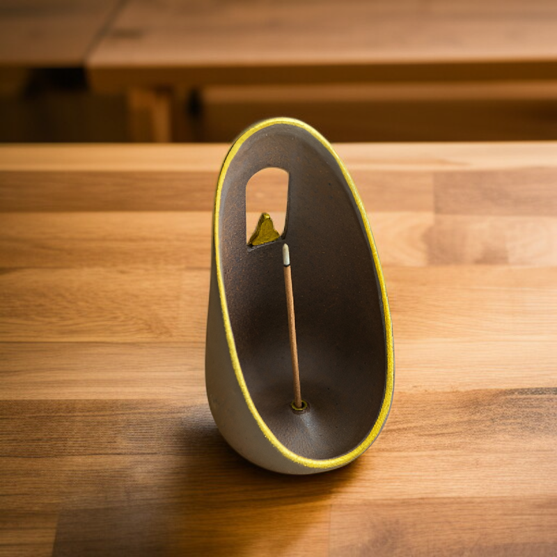 手作り敦煌無形香炉の全体像