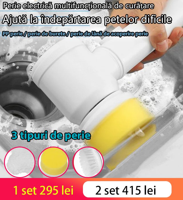 Perie electrică multifuncțională de curățare