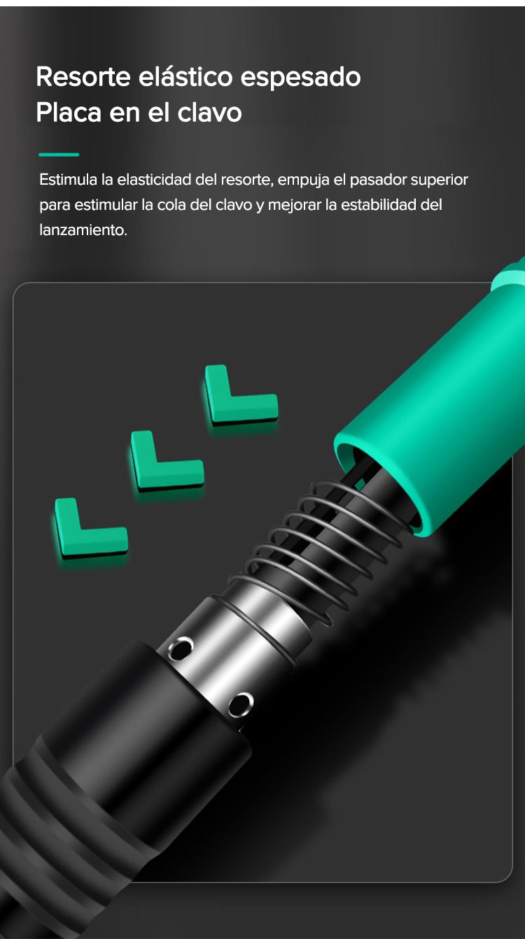 Herramienta de disparo de clavos portátil para profesionales