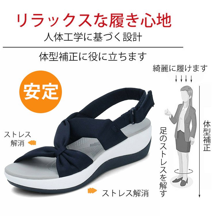 ウェッジソールサンダル