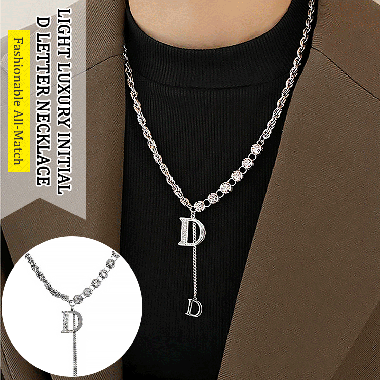 Luxury Niche Design Letter D Collarbone Necklace