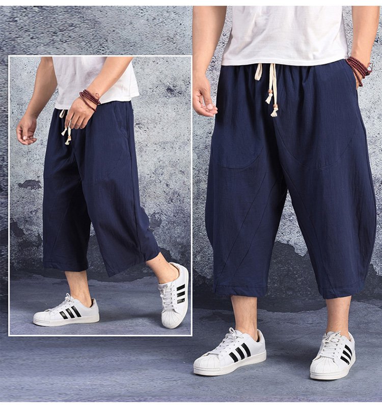 데일리룩 추천 남성 면마 통바지