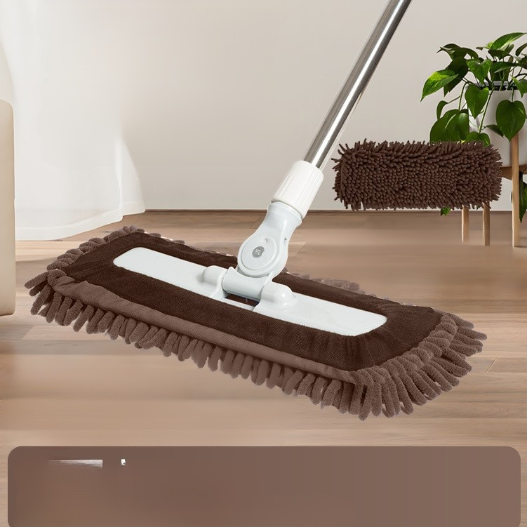 伸縮加強桿拖把-咖色