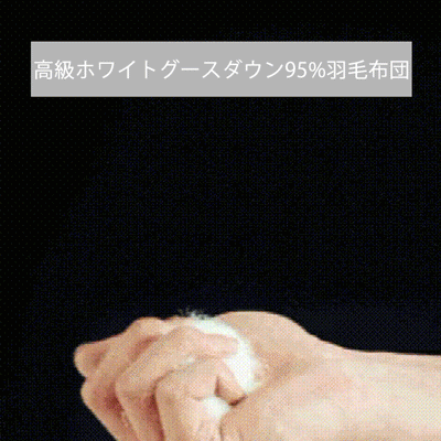 【ホワイトグースダウン95％】暖かい羽毛布団