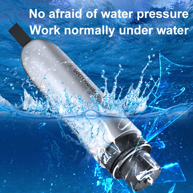 In-car multifunctional emergency safety hammer