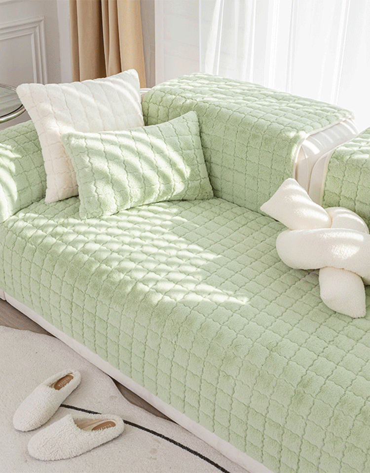 ふわふわソファーカバー