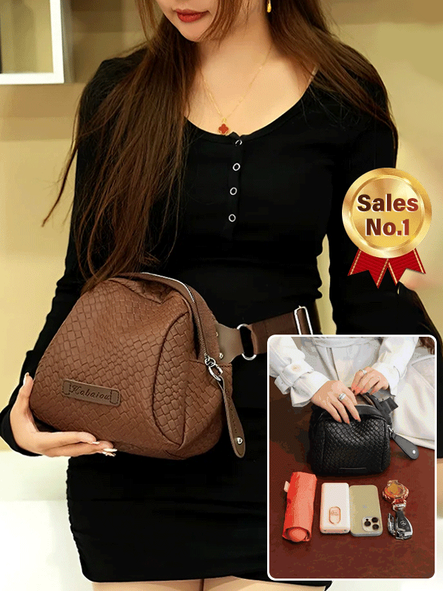 時尚編織大容量貝殼包