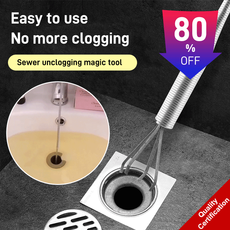 Four-claw household sewer unclogger