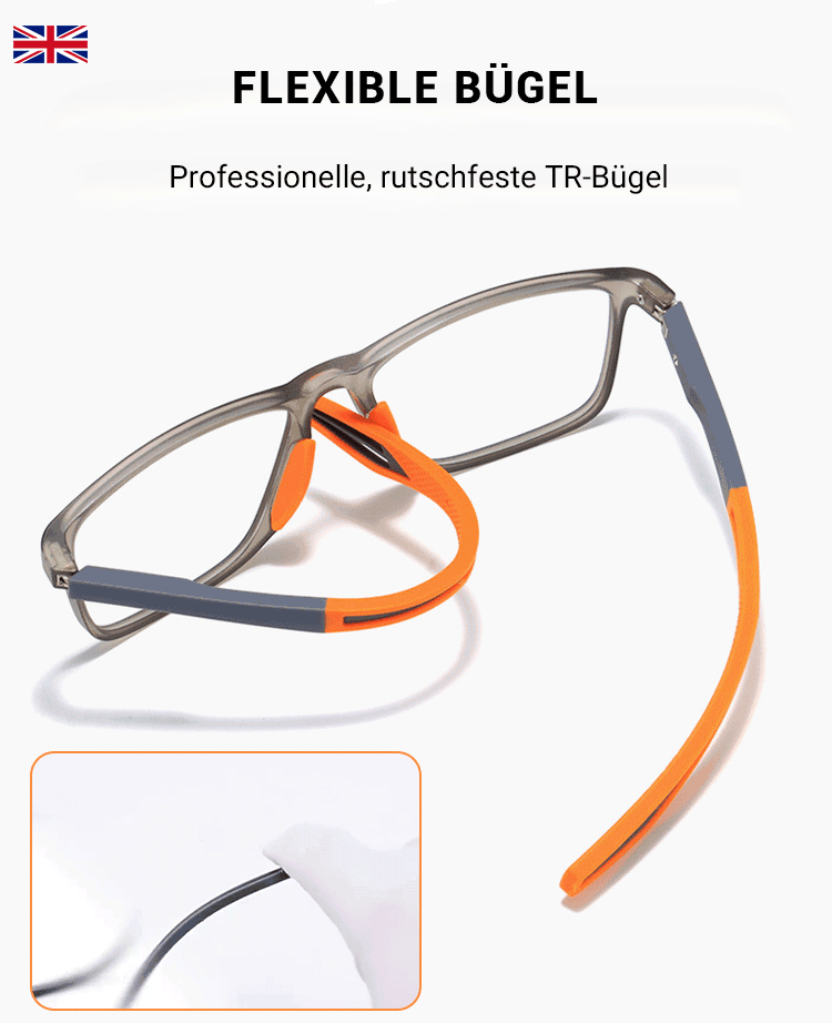 Modische Sport-Lesebrille aus Silikon