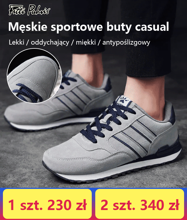 Męskie sportowe buty casual
