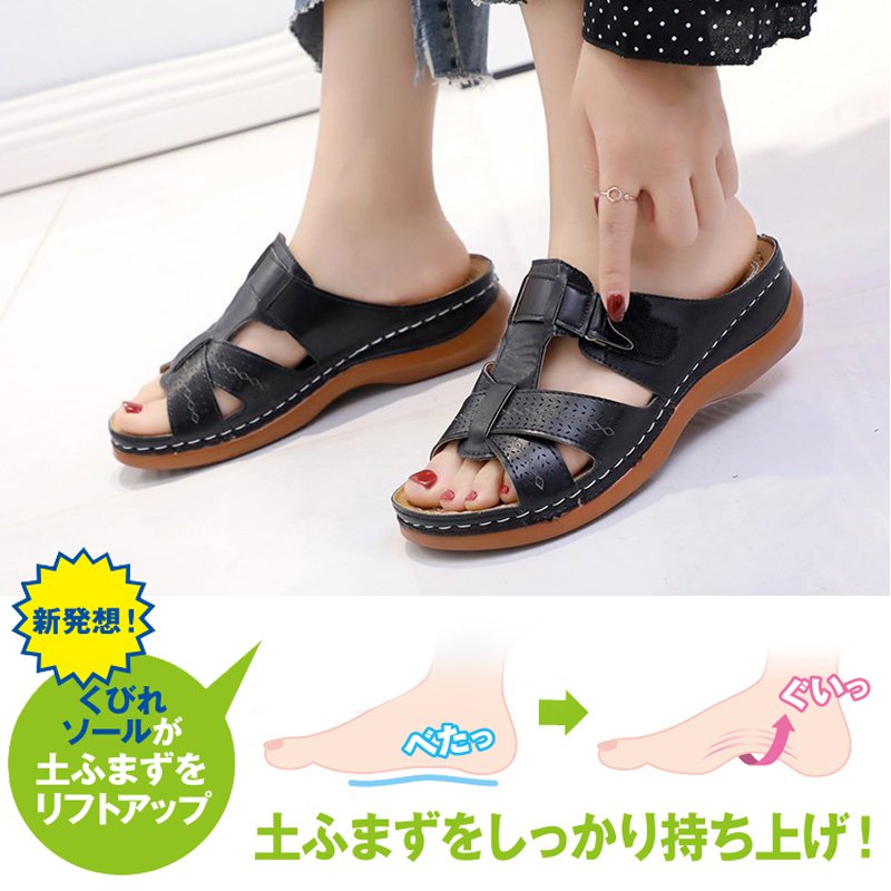 姿勢矯正厚底サンダル
