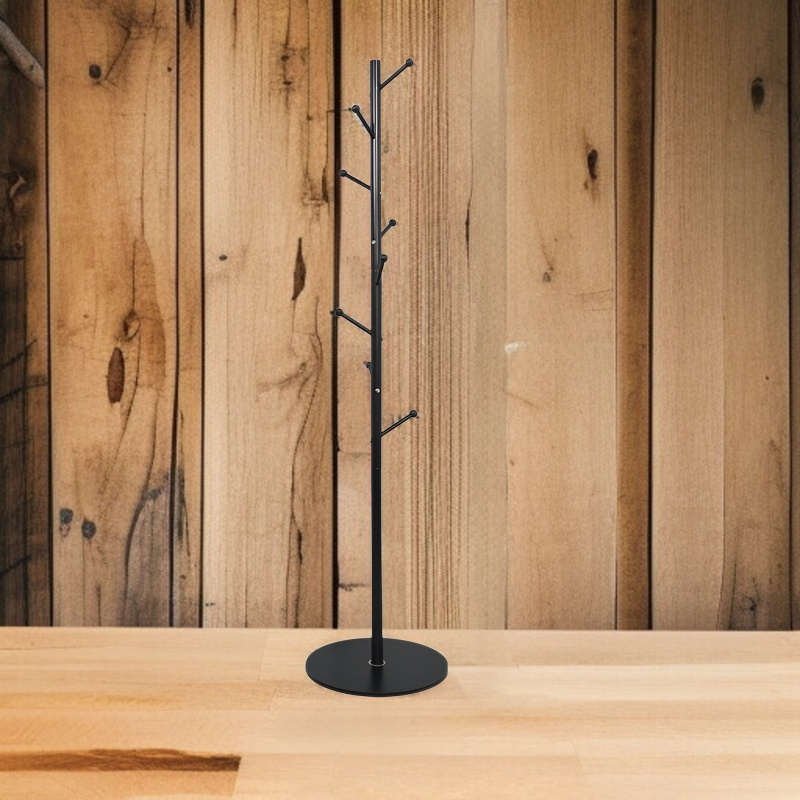 フレンチスタイルの鉄管衣帽架ディテール