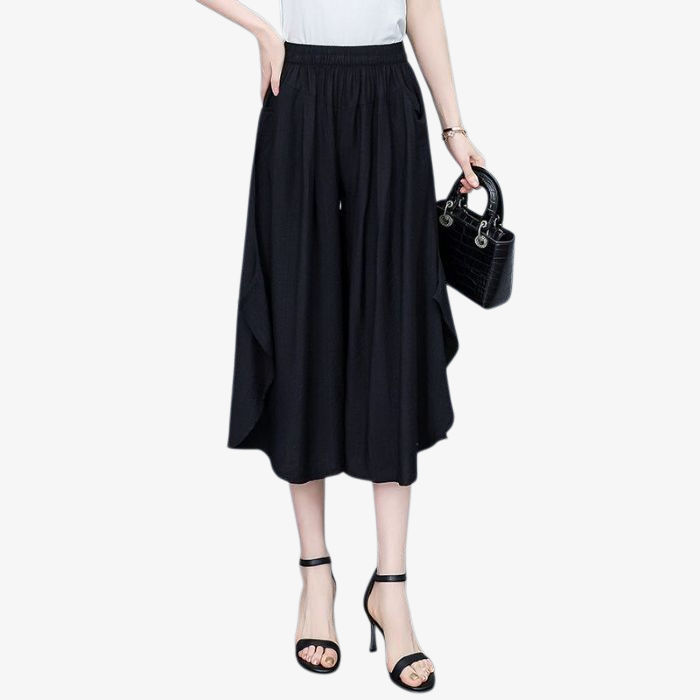 날씬해 보이는 와이드핏 중장년 바지 착용샷