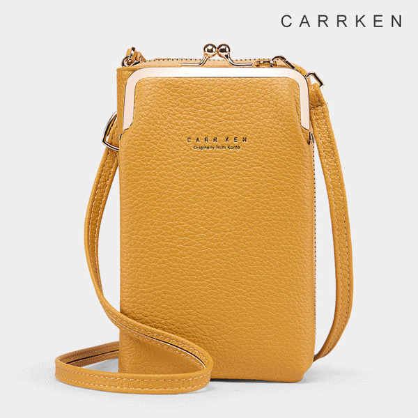 【スマホポーチ】手持ち・肩掛けの2WAY仕様、手に持つだけで、ほら印象的。