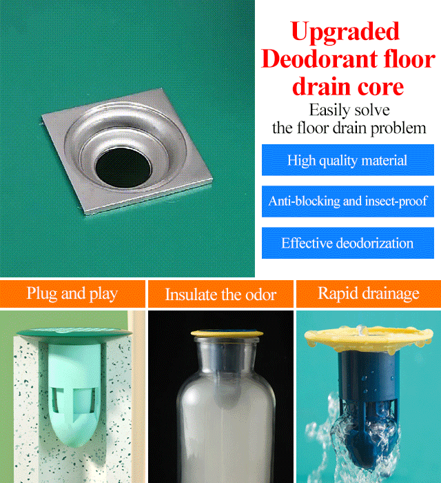 Bug Proof Odor Proof Floor Drain Core Drain Strainer
