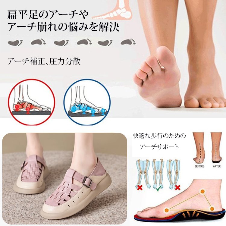 レトロ快適ソフトソールサンダル