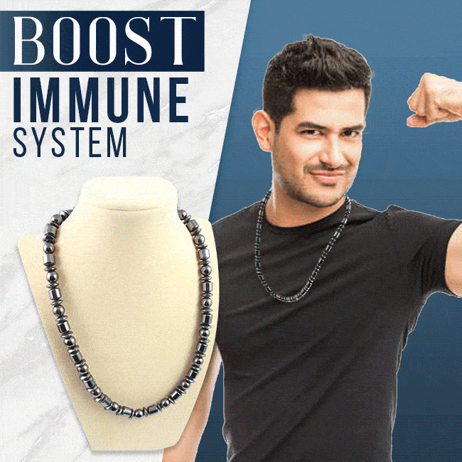 자성 흑자석 목걸이 