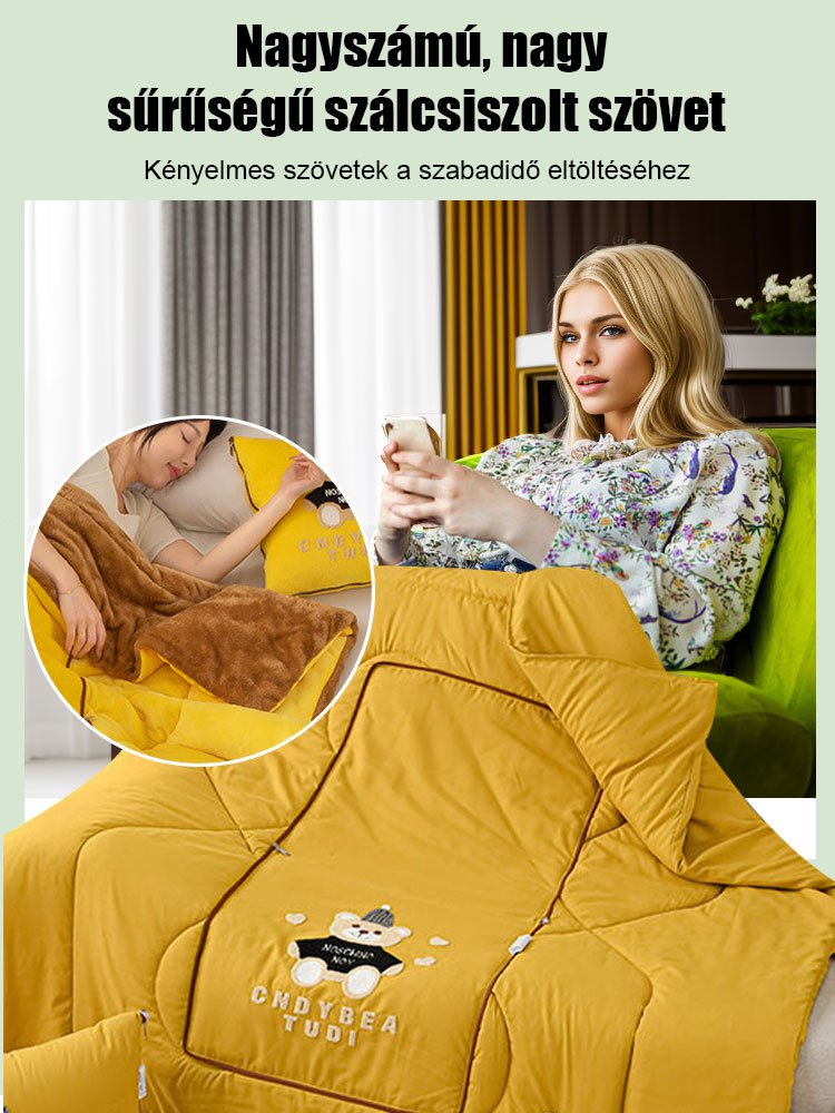 Multifunkcionális 2 az 1-ben párnás paplan