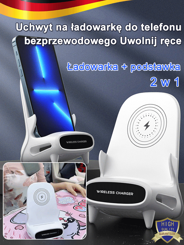 bezprzewodowy uchwyt do szybkiego ładowania telefonu komórkowego