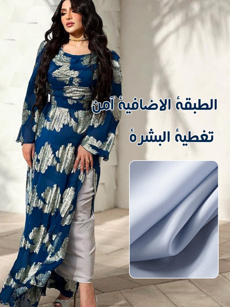 الفستان الفرنسي المطبوع الفاخر الحصري（يأتي أكبر الخصم لا مثيل له）