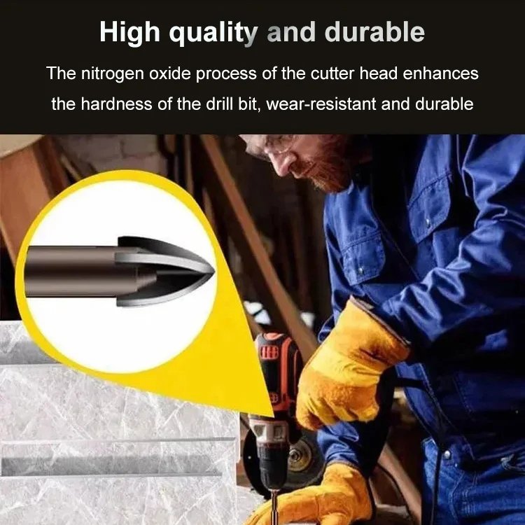 Multifunctional triangle drill bit set