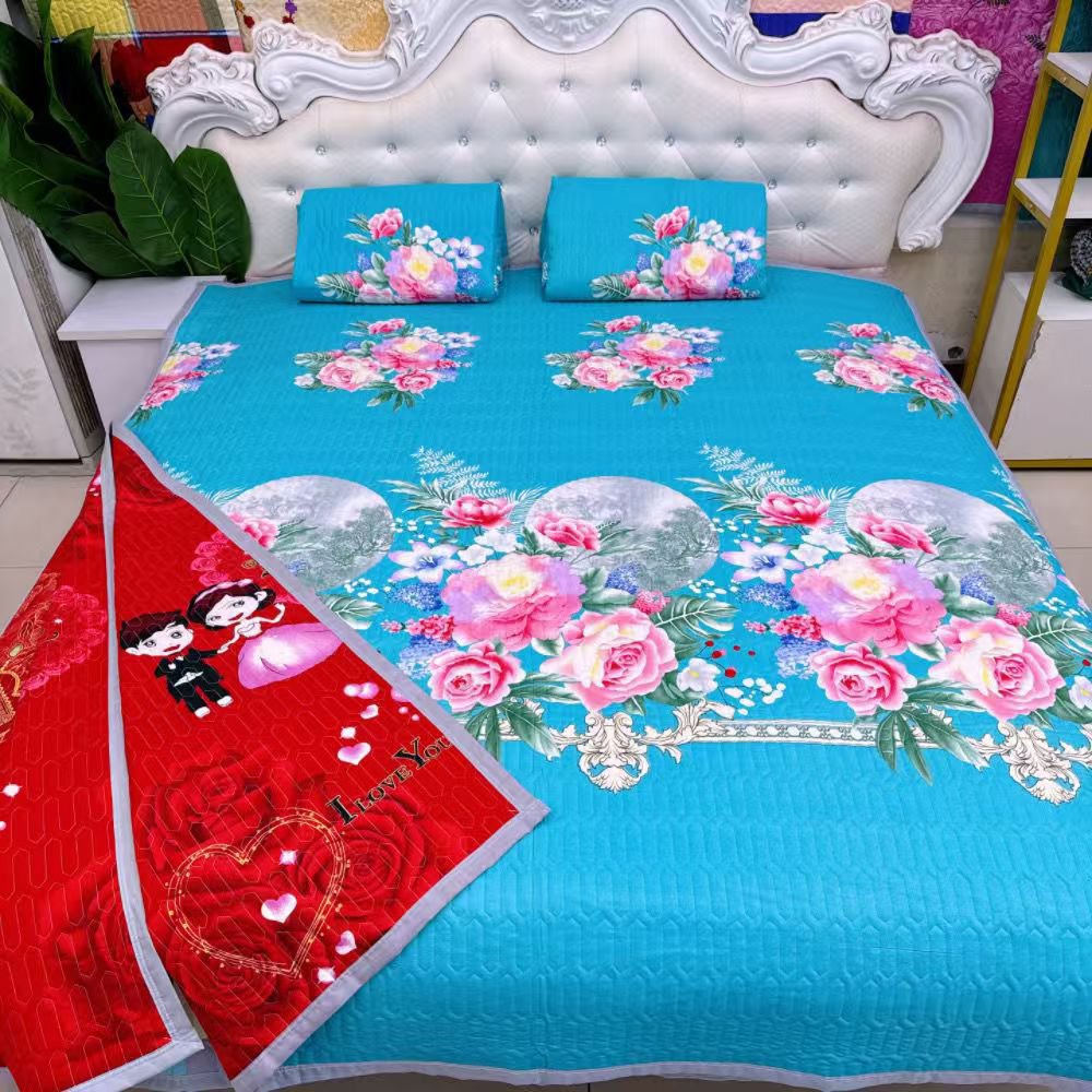 滑り止め付き二重目的ベッドシーツ