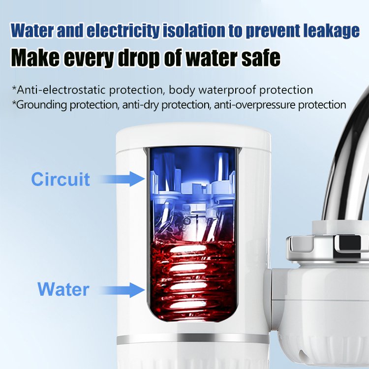 Installation-free warm water faucet